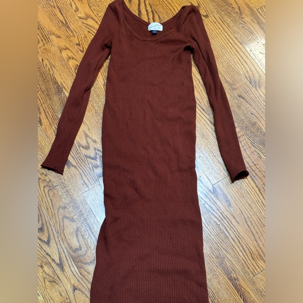 Brown Knit Dress